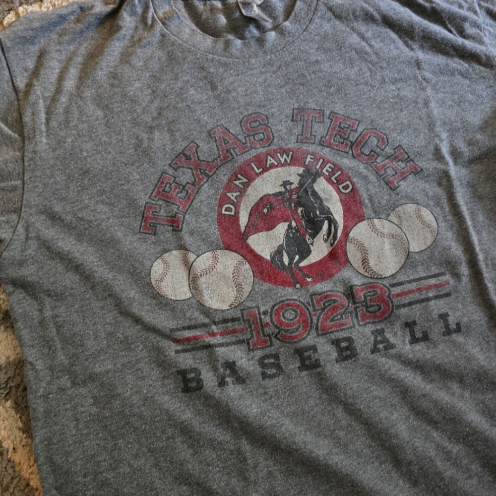 Texas Tech baseball tee